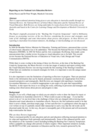 Reporting on two national arts education reviews
