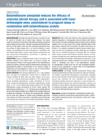 Betamethasone phosphate reduces the efficacy of antenatal steroid therapy and is associated with lower birth weights when administered to pregnant sheep in combination with betamethasone acetate