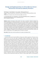 Design and implementation of a wearable gas sensor network for oil and gas industry workers