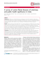 A survey of canine filarial diseases of veterinary and public health significance in India
