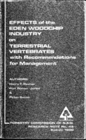 Effects of the Eden woodchip industry on terrestrial vertebrates with recommendations for management