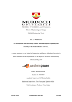 The A1 Wind Farm: An investigation into the voltage control, network support capability and stability of the A1 distribution network