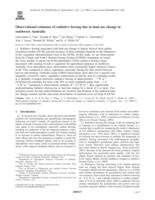 Observational estimates of radiative forcing due to land use change in southwest Australia