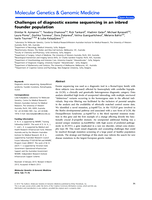 Challenges of diagnostic exome sequencing in an inbred founder population
