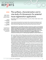 The synthesis, characterisation and in vivo study of a bioceramic for potential tissue regeneration applications