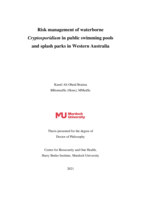 Risk management of waterborne Cryptosporidium in public swimming pools and splash parks in Western Australia