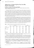 Adding straw to finisher pig diets does not affect objective pork quality