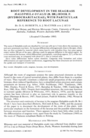 Root development in the seagrass Halophila ovalis (R.Br.) Hook f. (Hydrocharitaceae), with particular reference to root lacunae