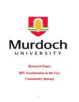 HIV sensitization in the gay community (Kenya)