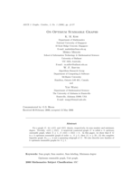On optimal summable graphs