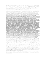 First report of foliar infection of starflower by Phytophthora ramorum