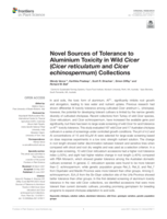 Novel sources of tolerance to aluminium toxicity in wild cicer (Cicer reticulatum and Cicer echinospermum) collections