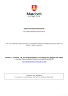 Molecular detection of two adenoviruses associated with disease in Australian lizards