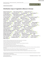 Distribution maps of vegetation alliances in Europe