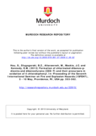 Formation of chlorinated dibenzo-p-dioxins and dibenzofurans (CDD/F) and their precursors in oxidation of 4-chlorobiphenyl