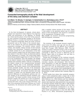 Computed tomography study of the fetal development of the dairy cow stomach complex