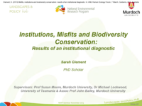 Misfits, institutions and biodiversity conservation: results of an institutional diagnostic