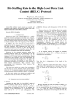 Bit-Stuffing rate in the High-Level data link control (HDLC) protocol