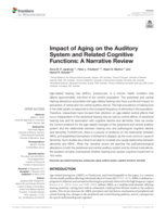 Impact of aging on the auditory system and related cognitive functions: A narrative review