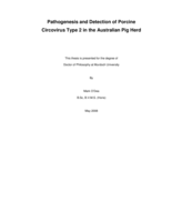 Pathogenesis and detection of porcine circovirus type 2 in the Australian pig herd