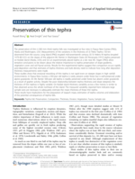 Preservation of thin tephra