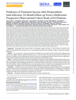 Predictors of Treatment Success After Periprosthetic Joint Infection: 24-Month Follow up From a Multicenter Prospective Observational Cohort Study of 653 Patients