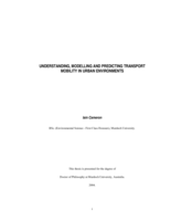 Understanding, modelling and predicting transport mobility in urban environments