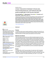 Linear interactions between intraocular, intracranial pressure, and retinal vascular pulse amplitude in the fourier domain