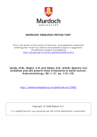 Specific iron oxidation and cell growth rates of bacteria in batch culture