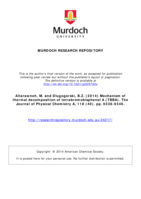 Mechanism of thermal decomposition of tetrabromobisphenol A (TBBA)