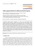 Multi-component olivine for lithium-ion hybrid capacitor