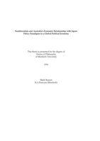 Neoliberalism and Australia's Economic Relationship with Japan: Policy Paradigms in a Global Political Economy