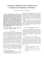 A dynamic method for the evaluation and comparison of imputation techniques