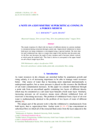 A note an axisymmetric supercritical coning in a  porous medium