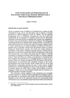 The AH Ku and Karayuki-san of Singapore - their lives: Sources, method and a historian's representation