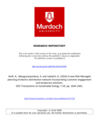 A new Risk-Managed planning of electric distribution network incorporating customer engagement and temporary solutions