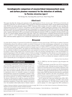 Serodiagnostic comparison of enzyme-linked immunosorbent assay and surface plasmon resonance for the detection of antibody to Porcine circovirus type 2