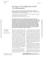 One naive T cell, multiple fates in CD8+ T cell differentiation