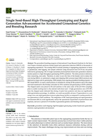 Single seed-based high-throughput genotyping and rapid generation advancement for accelerated groundnut genetics and breeding research