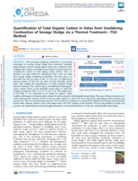 Quantification of total organic carbon in ashes from smoldering combustion of sewage sludge via a thermal treatment—TGA method