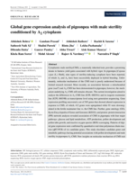 Global gene expression analysis of pigeonpea with male sterility conditioned by A 2 cytoplasm