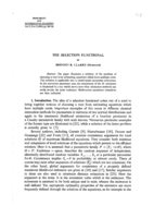 The selection functional