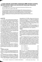 Anisotropic molecular reorientation measured by NMR relaxation including cross terms between dipolar and chemical shift anisotropy interactions
