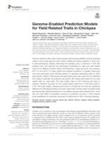 Genome-Enabled prediction models for yield related traits in chickpea