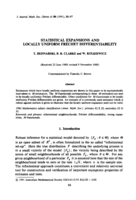 Statistical expansions and locally uniform Fréchet differentiability