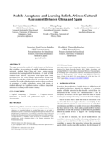 Mobile acceptance and learning beliefs
