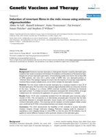 Induction of revertant fibres in the mdx mouse using antisense oligonucleotides