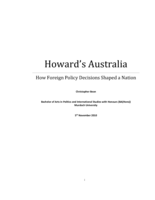 Howard’s Australia – How foreign policy decisions shaped a nation