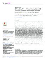 Estimating three-dimensional outflow and pressure gradients within the human eye