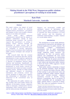 Making friends in the Wild West: Singaporean public relations practitioners’ perceptions of working in social media